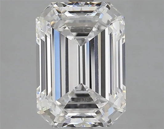 4.14ct Emerald Lab Grown Diamond (Colour D, Clarity VVS2, IGI Certified)