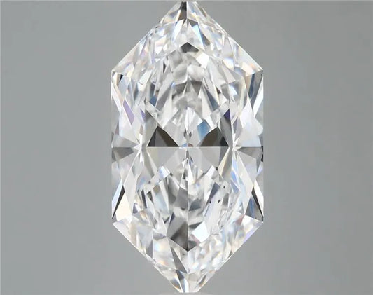 4.69ct Hexagonal Lab Grown Diamond (Colour D, Clarity FL, IGI Certified)