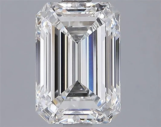 2.47ct Emerald Lab Grown Diamond (Colour F, Clarity VVS2, IGI Certified)
