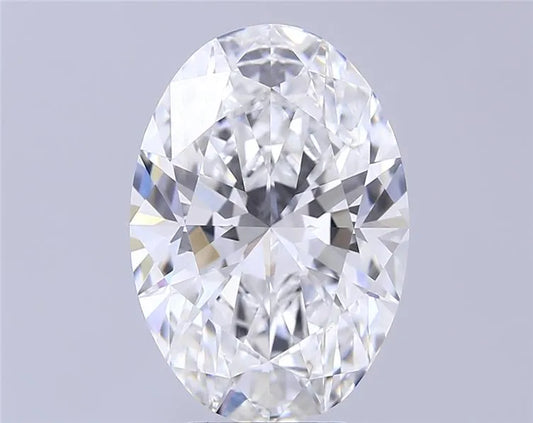 6.09ct Oval Lab Grown Diamond (Colour E, Clarity VVS1, IGI Certified)