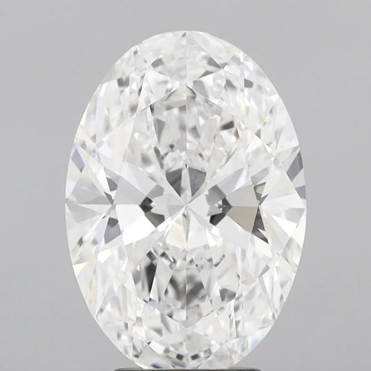 3.58ct Oval Lab Grown Diamond (Colour D, Clarity VVS2, IGI Certified)