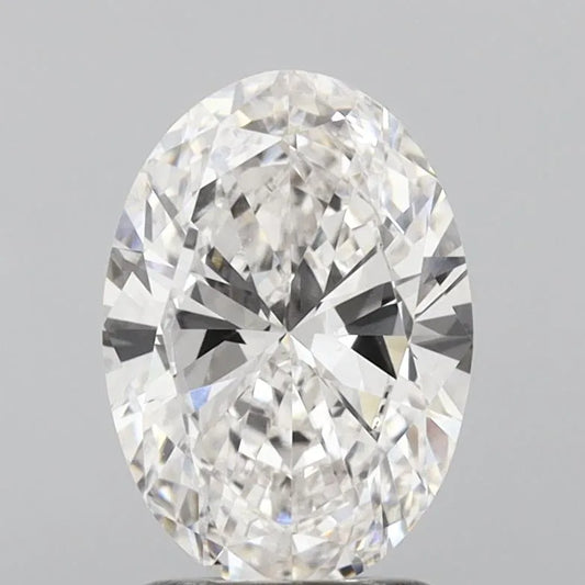 2.00ct Oval Lab Grown Diamond (Colour F, Clarity VVS2, IGI Certified)