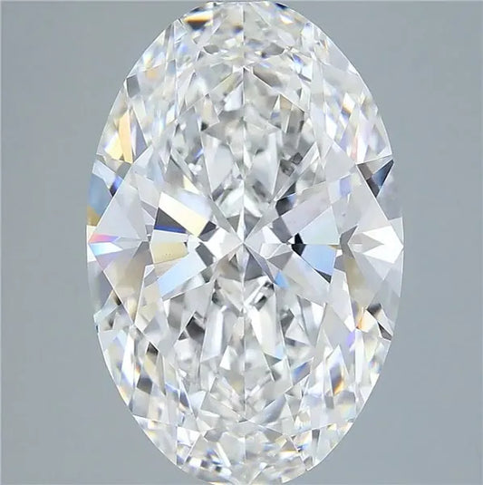7.02ct Oval Lab Grown Diamond (Colour D, Clarity VVS2, IGI Certified)