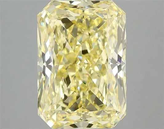3.06ct Radiant Lab Grown Diamond (Colour Fancy Vivid Yellow, Clarity VVS2, IGI Certified)