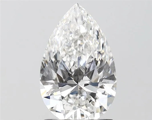 2.03ct Pear Lab Grown Diamond (Colour F, Clarity VVS2, IGI Certified)