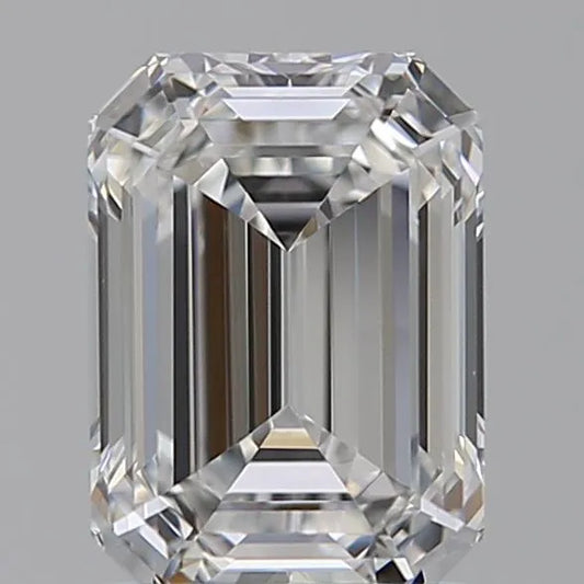 1.53ct Emerald Lab Grown Diamond (Colour E, Clarity IF, IGI Certified)