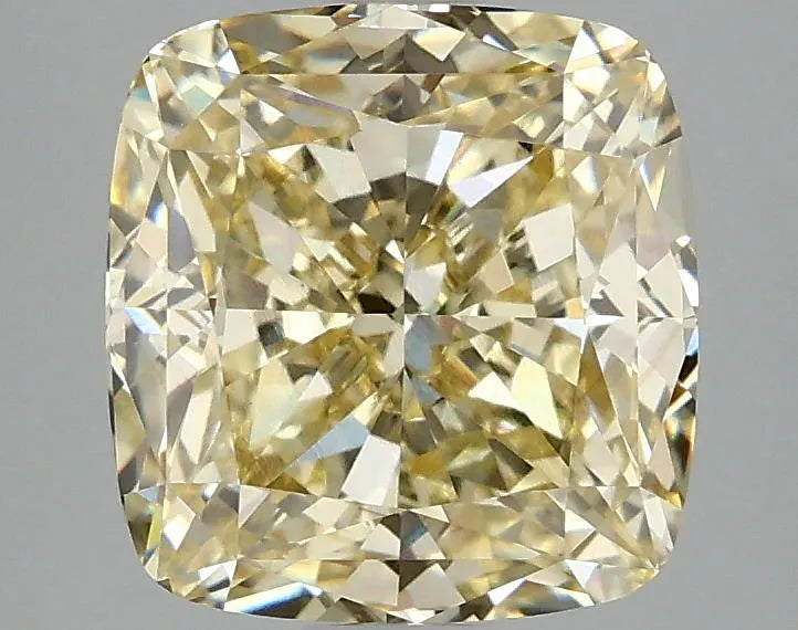 3.09ct Cushion modified Lab Grown Diamond (Colour Fancy Yellow, Clarity VS1, IGI Certified)