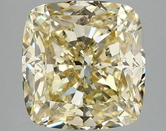 3.09ct Cushion modified Lab Grown Diamond (Colour Fancy Yellow, Clarity VS1, IGI Certified)