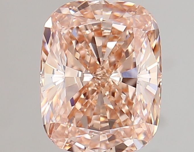 1.59ct Cushion brilliant Lab Grown Diamond (Colour Fancy Pinkish Brown, Clarity VS1, IGI Certified)